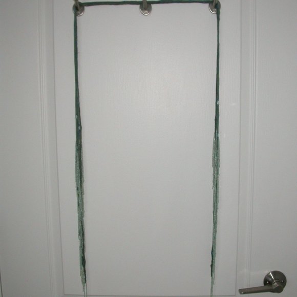 Turquoise Bead and Mirror Scarf - Picture 2 of 4